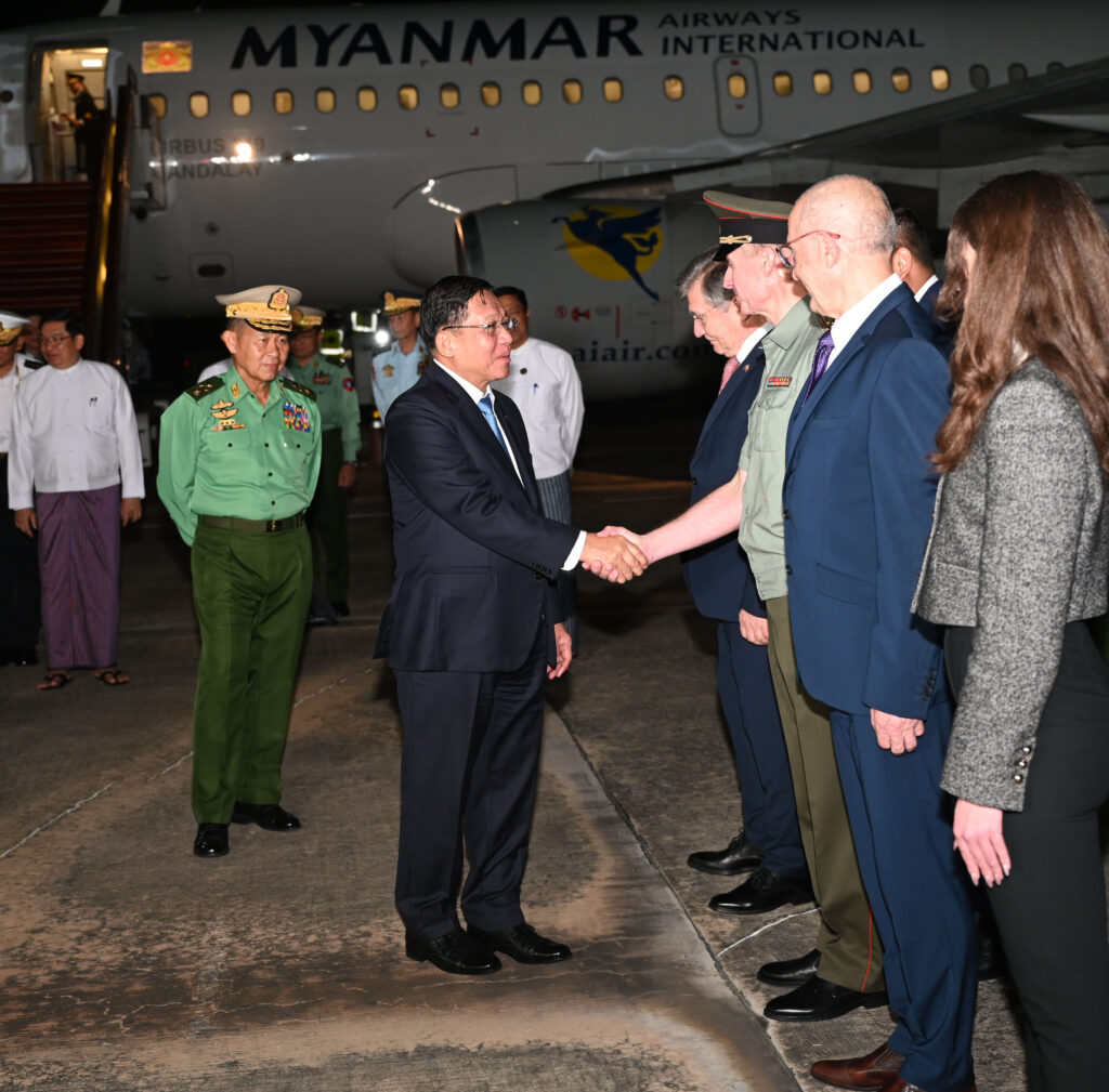 Myanmar Delegation Led by Senior General Min Aung Hlaing Returns Home