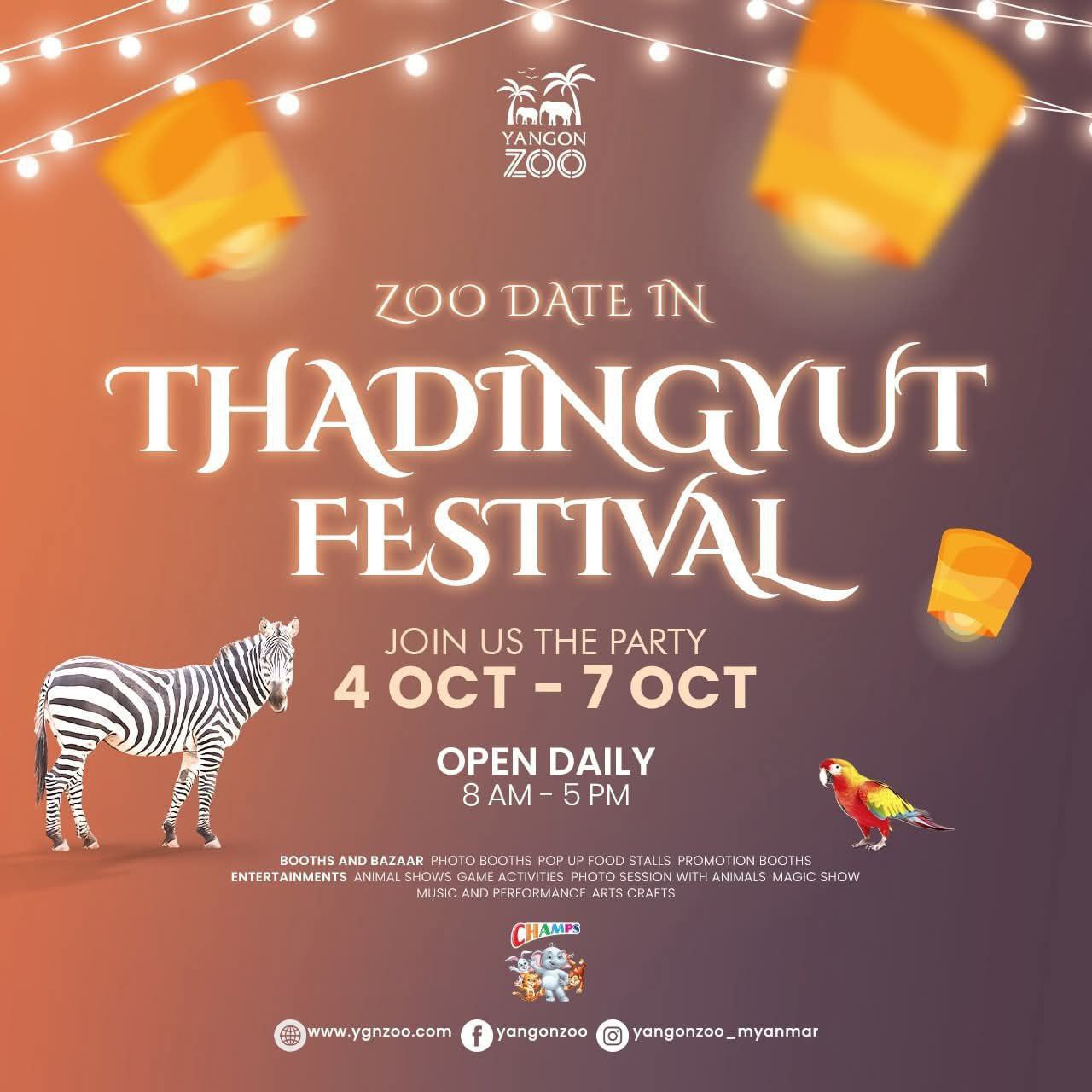 Yangon Zoo Hosts Four-Day Thadingyut Festival