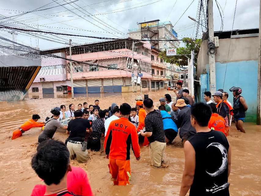 Mesai Creek Flooding Submerges Tachilek Wards